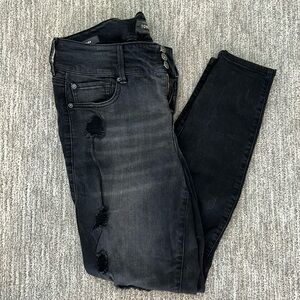 Torrid women’s distressed black jeggings size 14w